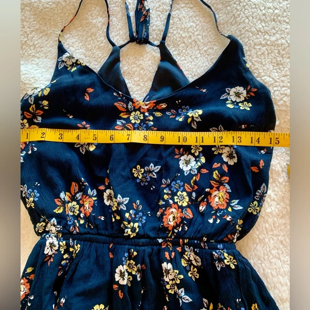 Floral Romper Navy Blue *Adorable* from One Clothing